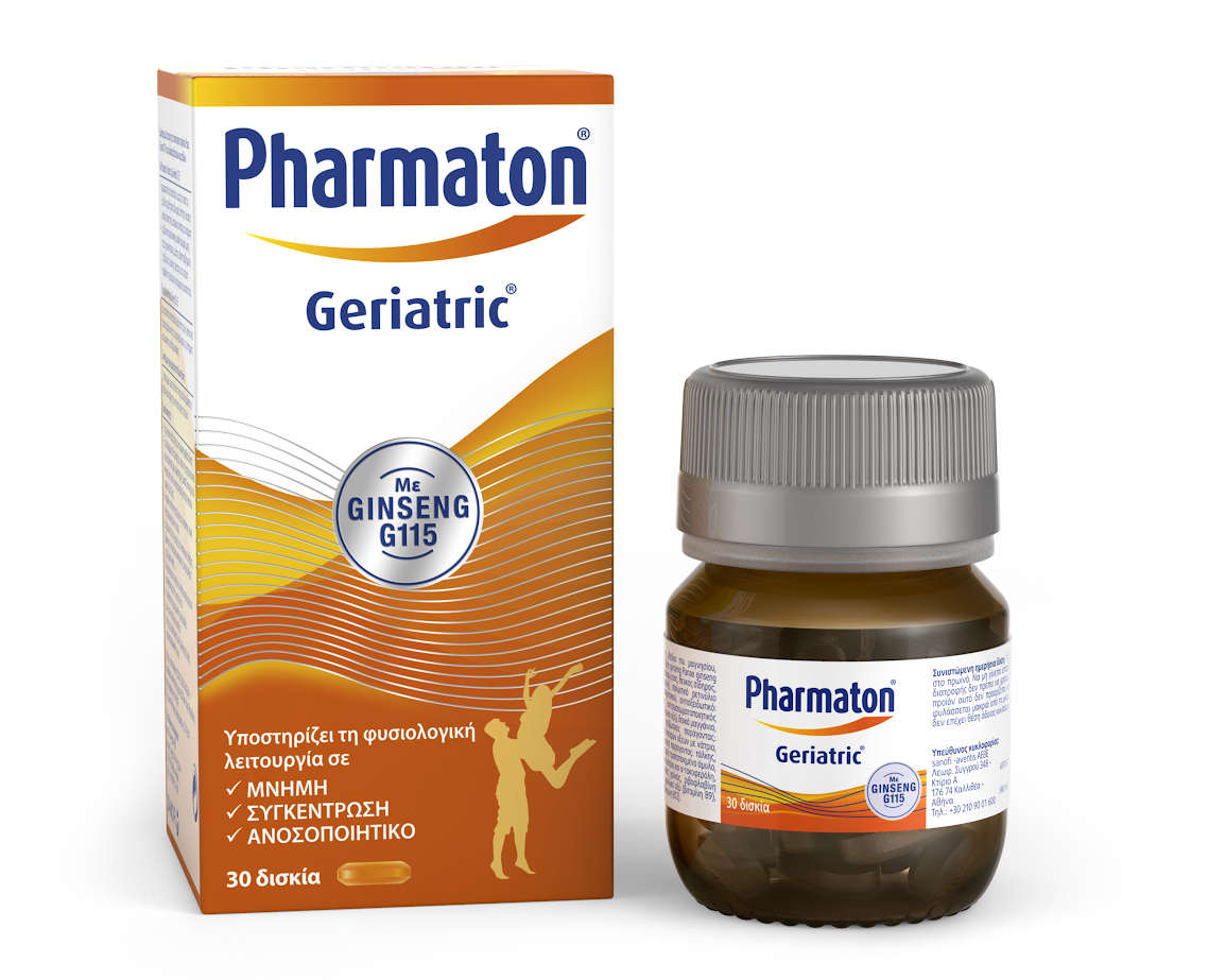 SanofiPharmatonGeriatricΠολυβιταμίνημεGinsengG11530Δισκία