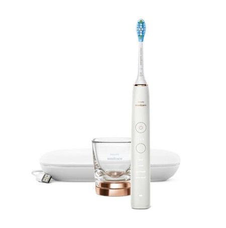 Philips Diamond Clean 9000 Toothbrush White Ηλεκτρική Οδοντόβουρτσα με Χρονομετρητή & Αισθητήρα