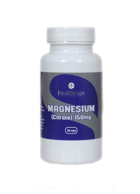 Health Sign Magnesium Citrate 150mg Συμπλήρωμα Διατροφής με Μαγνήσιο 90 Κάψουλες