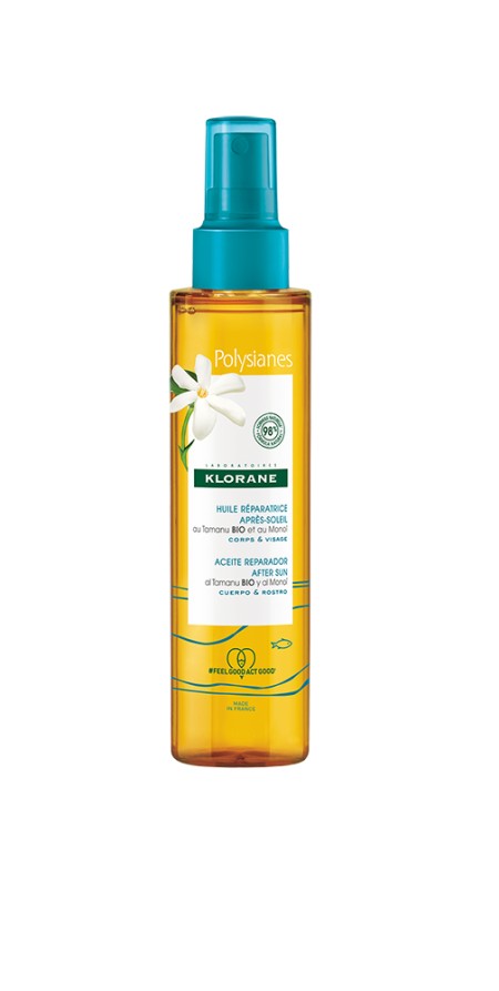 Klorane Polysianes After Sun Dry Oil Έλαιο Επανόρθωσης για Μετά τον Ήλιο για Πρόσωπο - Σώμα με Tama