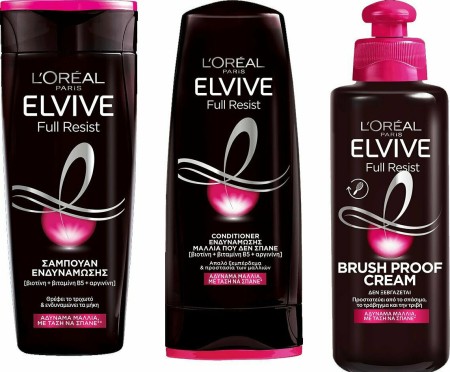 L'Oreal Bundle Elvive Full Resist Shampoo Σαμπουάν Ενδυνάμωσης Μαλλιών 400ml - Conditioner Ενδ