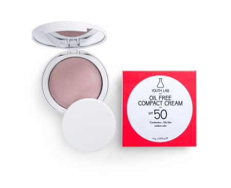 Youth Lab Oil Free Compact Cream SPF50 For Combination - Oily Skin Medium Color Αντηλιακό Προσώπου 