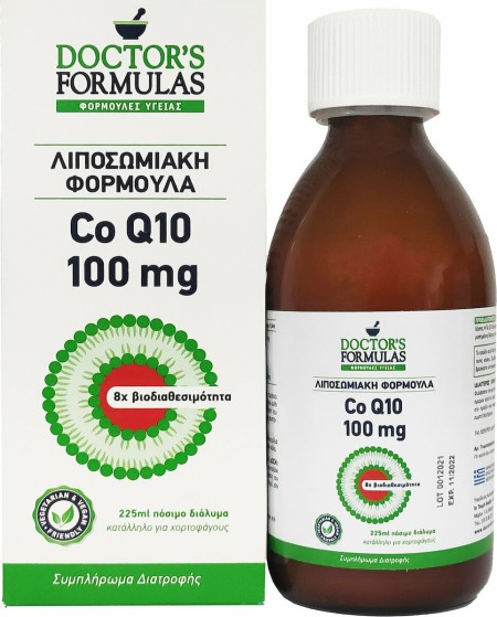 Doctors Formulas Co Q10 100mg Λιποσωμιακή Φόρμουλα 225ml