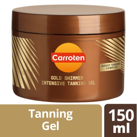 Carroten Gold Shimmer Intensive Tanning Ιριδίζον Gel με Πέρλες Λάμψης για Πολύ Έντονο Μαύρισμα 150m