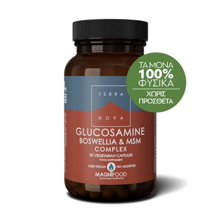 Terranova Glucosamine Boswellia & MSM Complex Joint Support Συμπλήρωμα Για Τις Αρθρώσεις 50 Κάψ