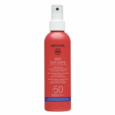 Apivita Bee Sun Safe Hydra Melting Face Body SPF50 Ενυδατικό Αντηλιακό Spray για Πρόσωπο - Σώμα Ελα