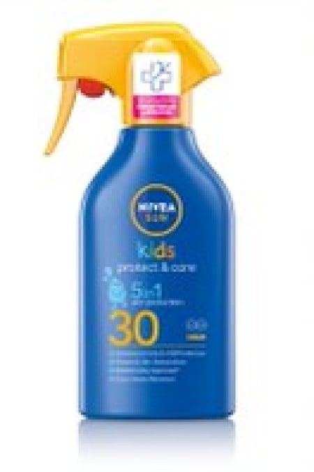 Nivea Sun Kids Protect & Care 5 σε 1 SPF30 Trigger Spray Παιδικό Αντηλιακό Γαλάκτωμα Προσώπου -