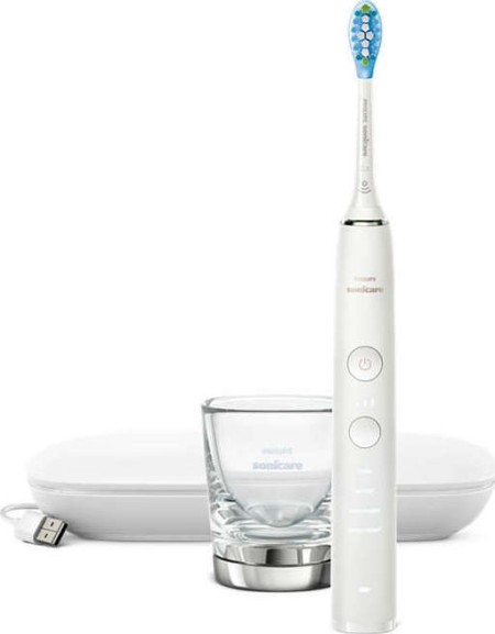 Philips Sonicare Diamond Clean 9000 White Edition Ηλεκτρική Οδοντόβουρτσα [HX9911/27] 1 Τεμάχιο