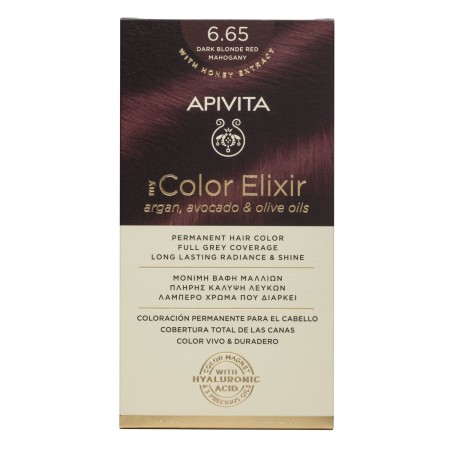 Apivita My Color Elixir No6.65 Έντονο Κόκκινο Κρέμα Βαφή Σε Σωληνάριο 50ml - Ενεργοποιητής Χρώματος