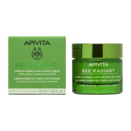 Apivita Bee Radiant Κρέμα Gel Λευκή Παιώνια & Πατενταρισμένη Πρόπολη Ελαφριάς Υφής για Σημάδια 