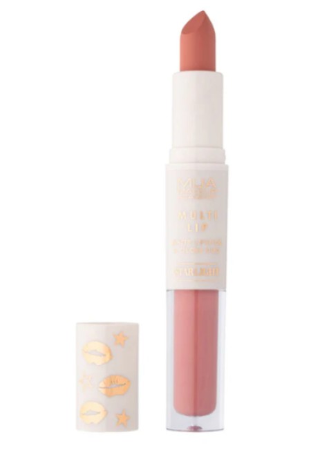 MUA Starlight Duo 2 σε 1 Κραγιόν & Lip Gloss Matte Lipstick 3.2gr & Lip Gloss Milkyway 2ml