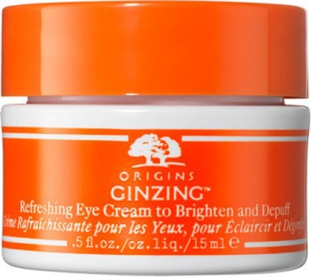 Origins GinZing Refreshing Eye Cream Tinted Warm Κρέμα Ματιών Λάμψης και Αποσυμφόρησης σε Σκούρη Απ