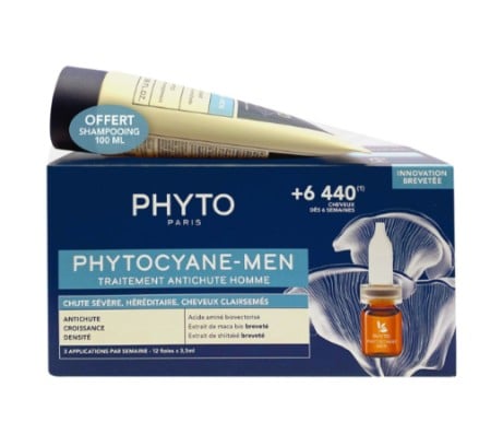 Phyto PROMO Phytocyane MEN Αγωγή Τριχόπτωσης για Άνδρες 12 Φιαλίδια x 3.5ml - ΔΩΡΟ PhytoCyane MEN Α