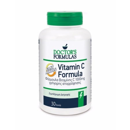 Doctors Formula Vitamin C Formula Fast Action Συμπλήρωμα Διατροφής Βιταμίνης C 1000mg Γρήγορης Απορ