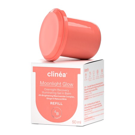 Clinéa Moonlight Glow Gel in Balm Night Cream Refill Κρέμα Νύχτας Λάμψης και Αναζωογόνησης 50ml Αντ