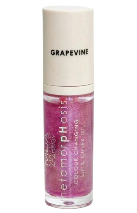 MUA Lip & Cheek Oil Grapevine Μωβ με Γκλίτερ για Χείλη - Μάγουλα 7ml