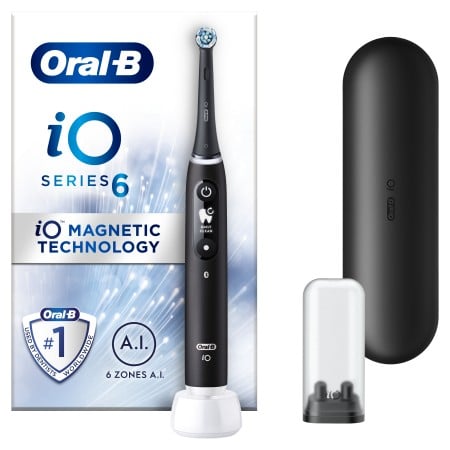 Oral B iO Series 6 Ηλεκτρική Οδοντόβουρτσα Βlack Lava 1 Τεμάχιο