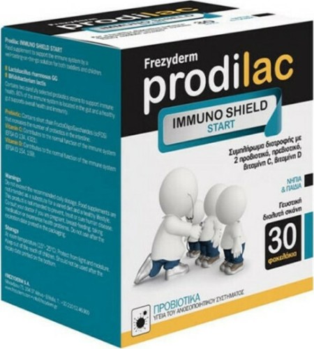 Frezyderm Prodilac Immuno Shield Start Συμπλήρωμα Διατροφής Προβιοτικών για Νήπια και Παιδιά 30 Φακ