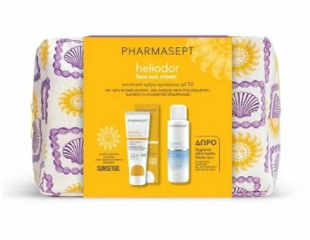 Pharmasept PROMO Heliodor Face Sun Cream SPF30 Αντηλιακή Κρέμα Προσώπου 50ml - ΔΩΡΟ Hygienic Hydra 