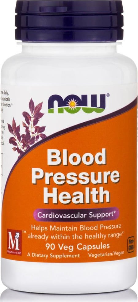 Now Foods Blood Pressure Health Συμπλήρωμα Διατροφής για τη Μείωση της Αρτηριακής Πίεσης 90 Κάψουλε