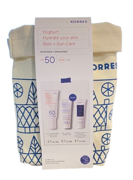 Korres PROMO Sunscreen Face Αντηλιακή Cream Gel SPF50 40ml - Nourishing Probiotic Ενυδατική Gel Cre