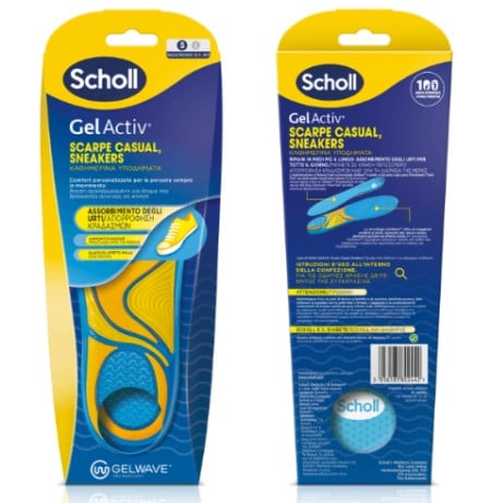 Scholl Gel Activ Sneakers Small Ανατομικοί Πάτοι για Καθημερινά Υποδήματα & Απορρόφηση Κραδασμώ