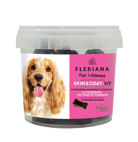 Power Health Fleriana Pet Vitamins Skin & Coat-vit Συμπλήρωμα Διατροφής για Σκύλους για την Ενί