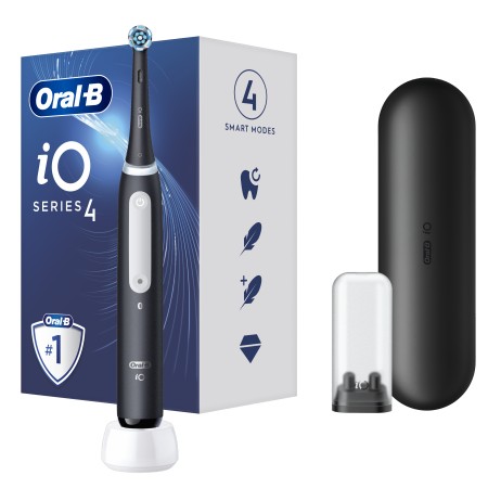 Oral B iO Series 4 Ηλεκτρική Οδοντόβουρτσα Black 1 Τεμάχιο