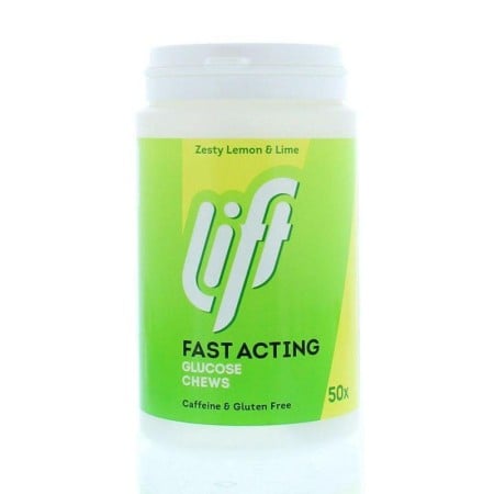 GlucoTabs Fast Acting Clucose Chews Μασώμενες Ταμπλέτες Υπογλυκαιμίας με Γεύση Lemon Lime 50 Τεμάχι