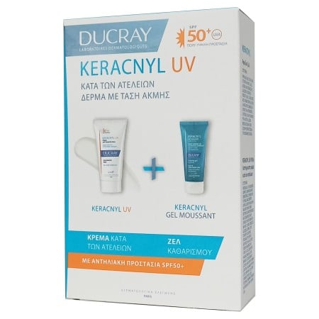 Ducray PROMO Keracnyl Anti Blemish Fluid SPF50+ Λεπτόρρευστη Κρέμα Προσώπου 50ml - Δώρο Keracnyl Ge