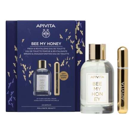 Apivita PROMO Bee my Honey Eau de Toilette Άρωμα 100ml - ΔΩΡΟ Επαναγεμιζόμενο Spray Αρώματος 8ml Sp