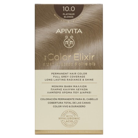 Apivita My Color Elixir No10.0 Κατάξανθο Κρέμα Βαφή Σε Σωληνάριο 50ml - Ενεργοποιητής Χρώματος 75ml