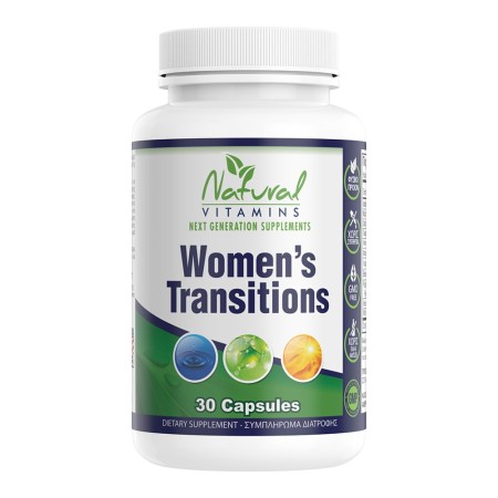 Natural Vitamins Women's Transitions Φυσική Φόρμουλα για τη Διαχείριση των Συμπτωμάτων της Εμμηνόπα