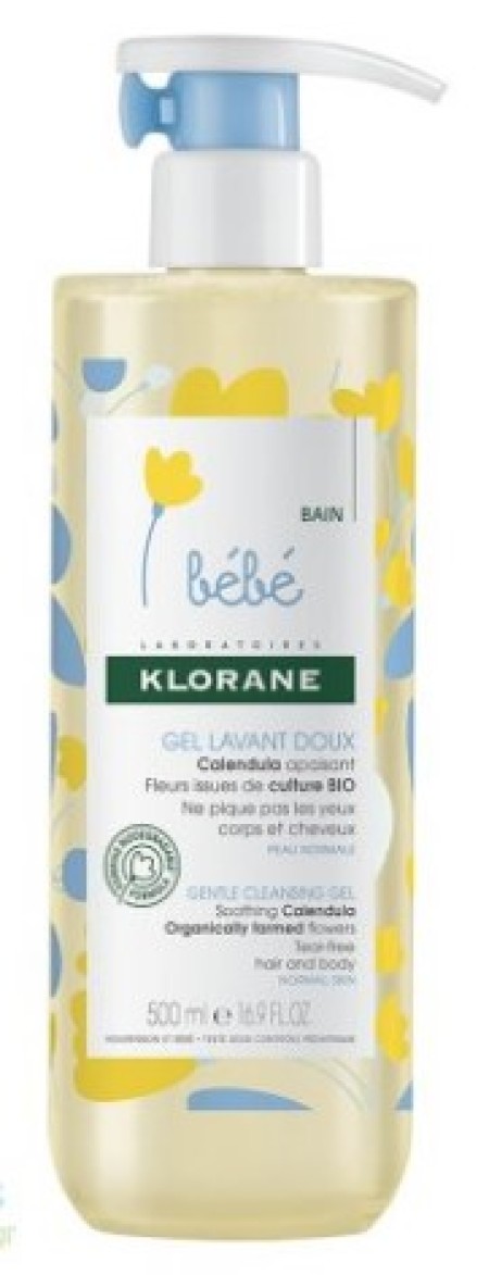 Klorane Bebe Gentle Cleansing Gel Καθαρισμού με Καλέντουλα, 500ml