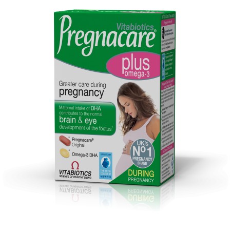 Vitabiotics Pregnacare Plus με Επιπλέον Ωμέγα 3 Λιπαρά Οξέα για την Εγκυμοσύνη 28 Δισκία & 28 Κ