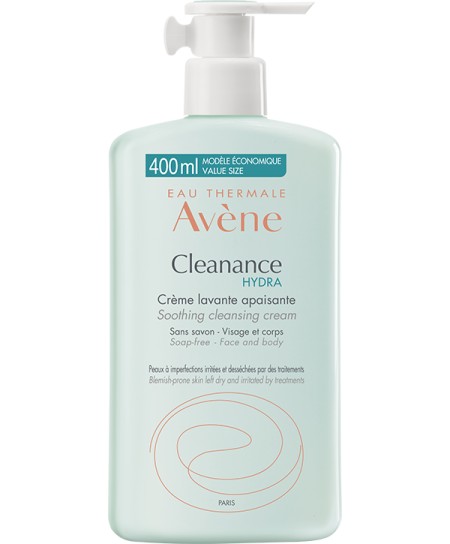 Avene Cleanance Hydra Creme Lavante Apaisante Κρέμα Καθαρισμού Προσώπου Για Δέρμα Υπό Ξηραντική Αγω