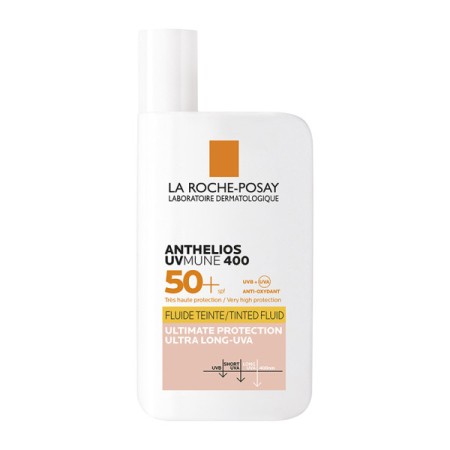 La Roche Posay Anthelios SPF50+ UVmune 400 Tinted Fluid Αντηλιακό Προσώπου με Χρώμα για Ευαίσθητες 