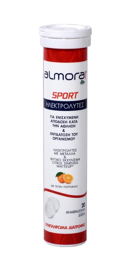 Elpen Almora PLUS SPORT Ηλεκτρολύτες Με Ασβέστιο, Μαγνήσιο Και Citrus Sinensis Για Ενισχυμένη Απόδο