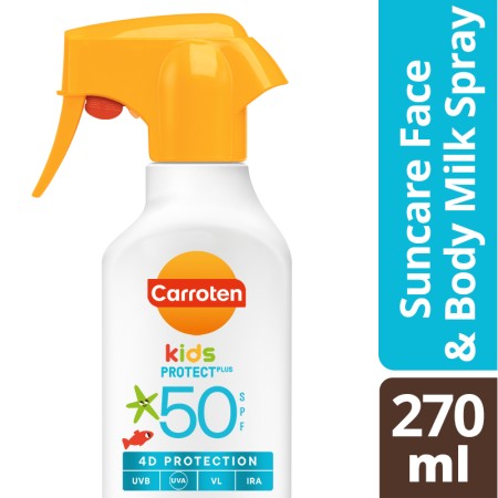 Carroten Kids Prtotect+ Trigger Spray SPF50 Παιδικό Αντηλιακό Γαλάκτωμα Προσώπου & Σώματος 270m