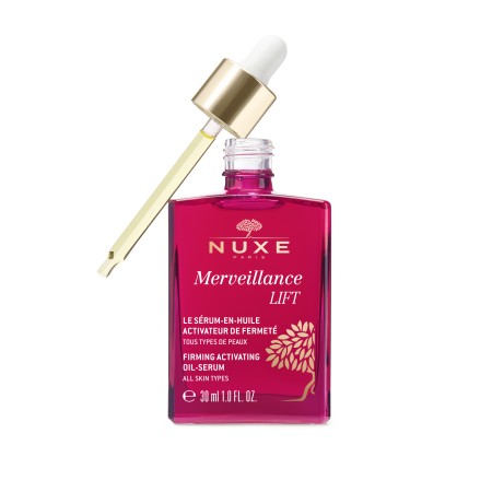 Nuxe Merveillance LIFT Firming Activating Oil Serum Ρουτίνα Σφριγηλότητας Προσώπου και Επανόρθωσης 