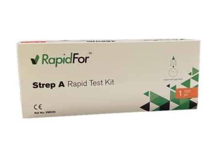 RapidFor Strep A Rapid Test Kit για Ανίχνευση του Στρεπτόκοκκου Τύπου Α 1 Τεμάχιο