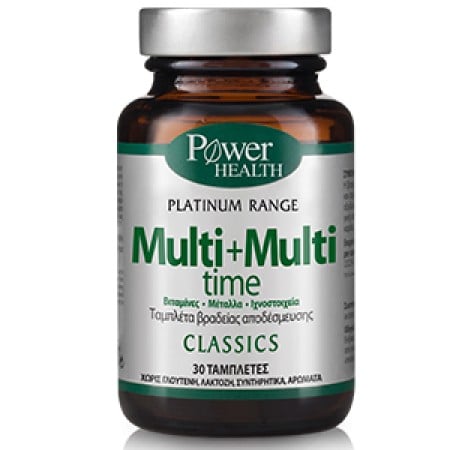 Power Health Classics Platinum Multi + Multi Time Ισχυρή Πολυβιταμίνη 30 Ταμπλέτες