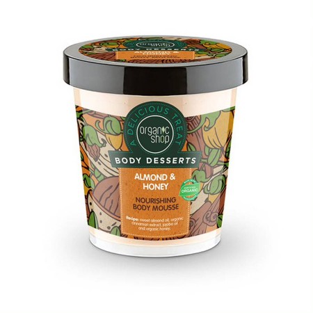 Natura Siberica Organic Shop Body Dessert Almond & Honey Αμύγδαλο και Μέλι Μους Θρέψης Σώματος 