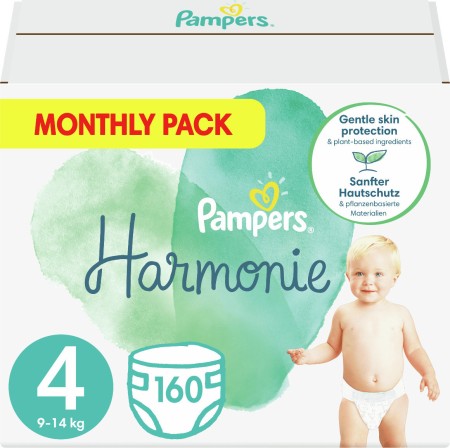 Pampers Harmonie Μέγεθος 4 [9-14kg] 160 Πάνες του Μήνα MSB