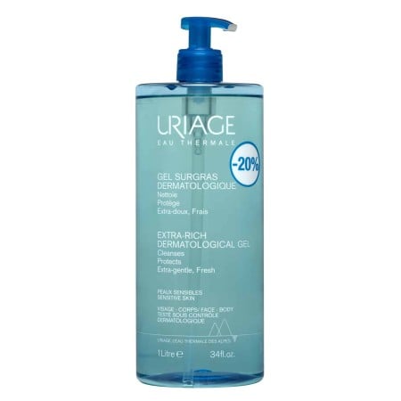 Uriage Extra Rich Surgras Dermatological Πλούσιο Αφρώδες Gel Καθαρισμού Προσώπου & Σώματος 1000