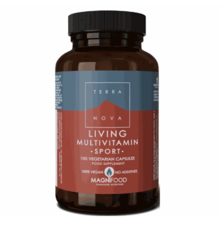 Terranova Living Multivitamin Sport Συμπλήρωμα Διατροφής για Ενέργεια & Τόνωση 100 Φυτικές Κάψο