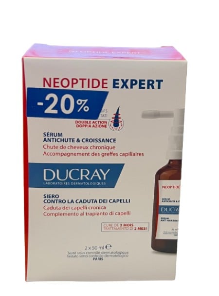 Ducray Neoptide Expert Ορός Κατά της Τριχόπτωσης για Άνδρες και Γυναίκες 2x50ml [-20% Επί της Λιανι