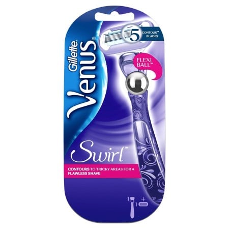 Gillette Venus Swirl Γυναικεία Ξυριστική Μηχανή με Τεχνολογία Flexball, 1 μηχανή & 1 ανταλλακτι