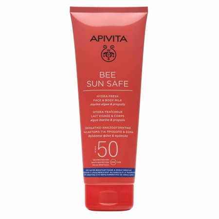 Apivita Bee Sun Safe Hydra Fresh Face Body Milk SPF50 Ενυδατικό Αναζωογονητικό Γαλάκτωμα για Πρόσωπ