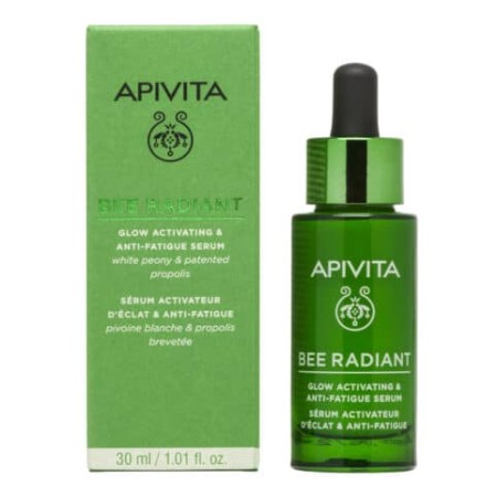 Apivita Bee Radiant Ορός Ενεργοποίησης Λάμψης Λευκή Παιώνια & Πατενταρισμένη Πρόπολη 30ml